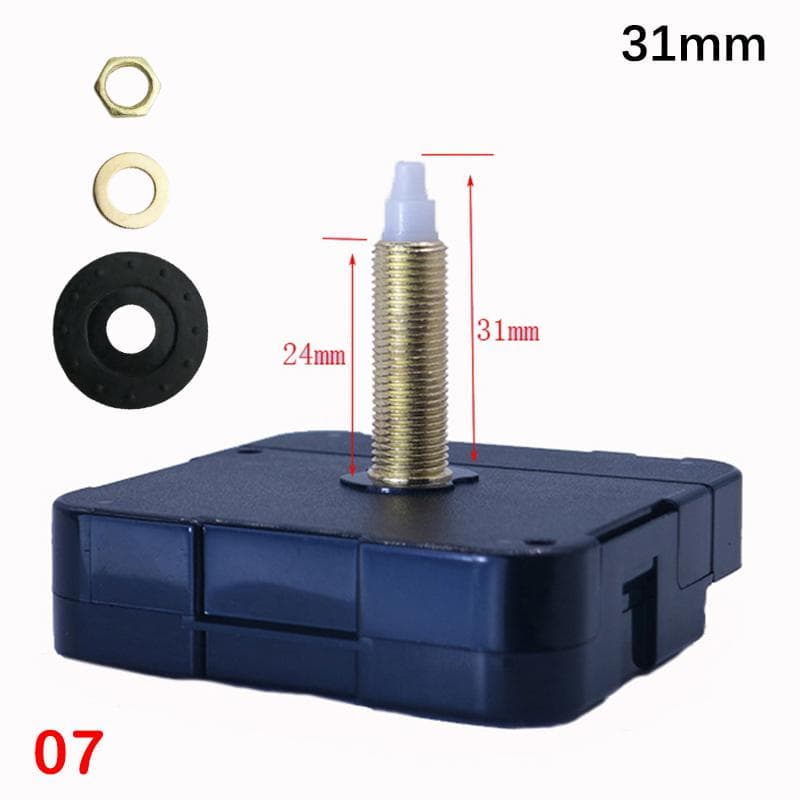 8/14.5/17/20/22.5/28/31Mm Shaft Length Clock Replacement Movement Watch Access 7(31mm)
