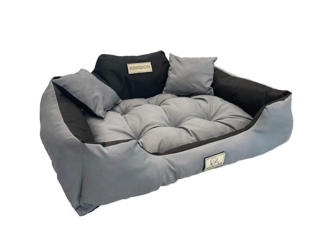 KINGDOG dog bed, waterproof, durable, SML XL XXL 3XL, 8 colors! M battleship grey