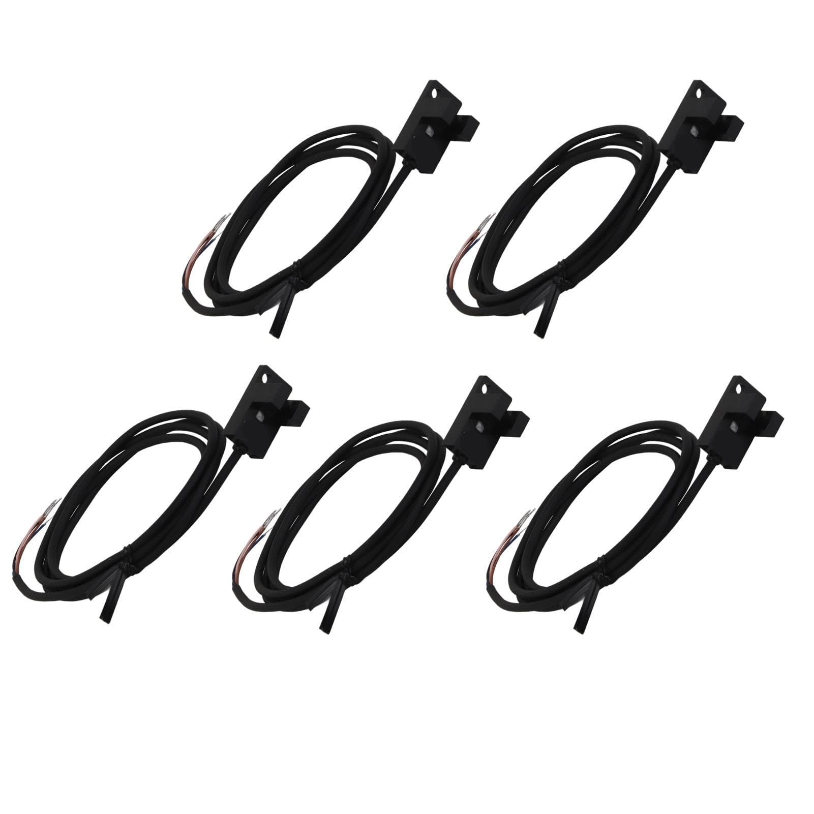 5Pcs Photoelectric Switch Sensor U Grooved High Accuracy NPN Photoelectric Switch DC5?24V