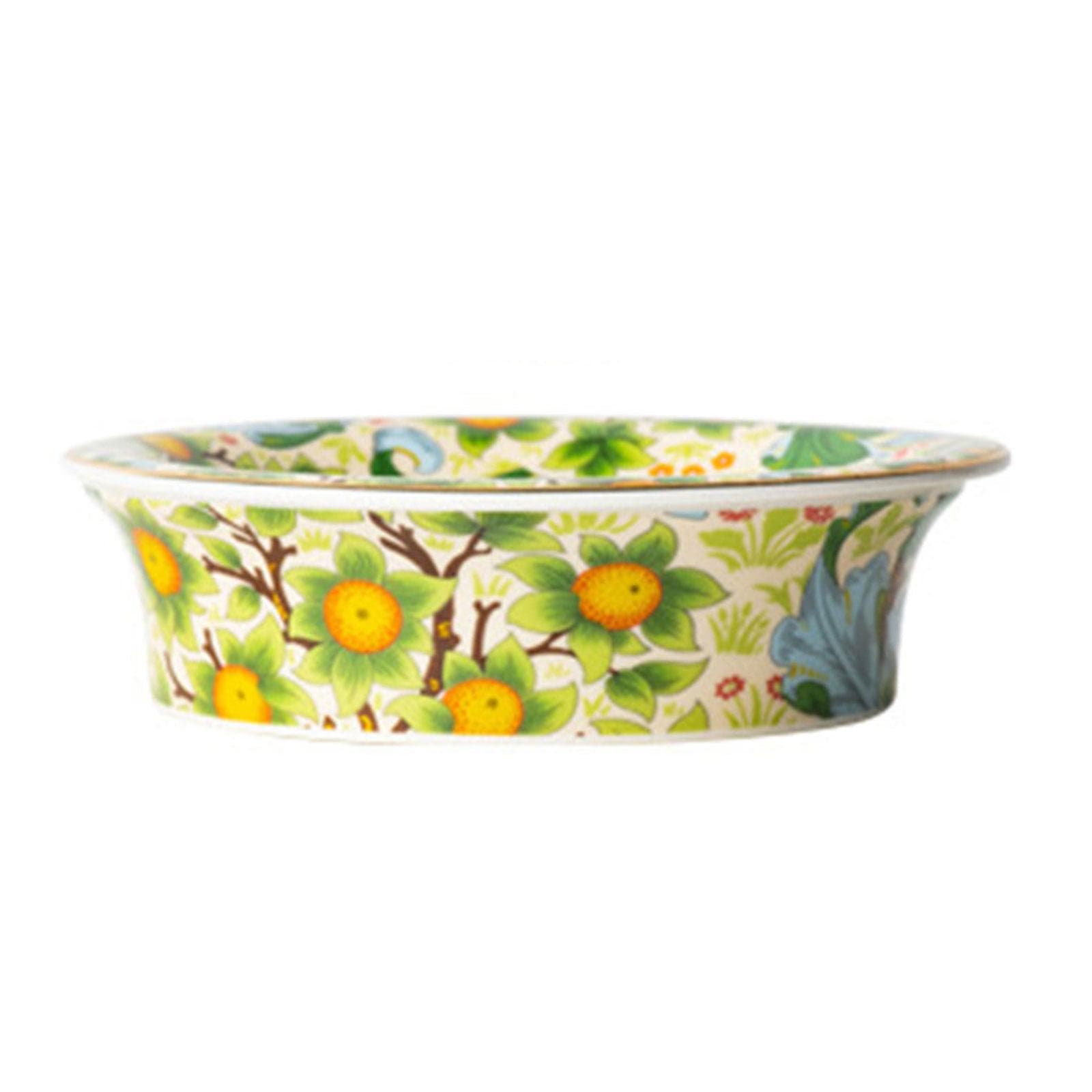 Ceramic Soap Dish With Handpainted Flower Soap Stand For Elegant Bathroom Decoration High Temperature Firing Soap Holder 2