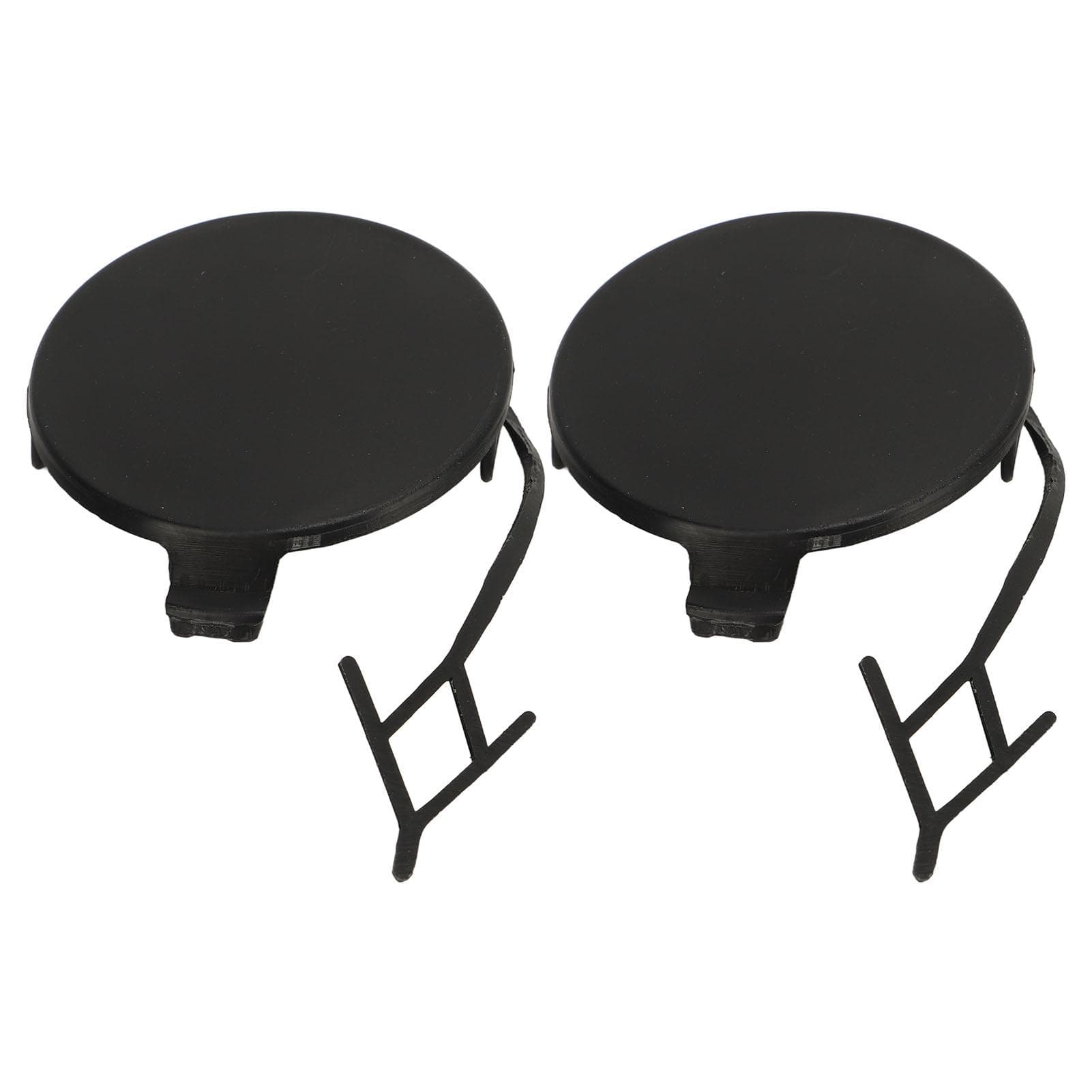 2PCS Front Bumper Tow Hook Cover 5E3807241 Flexible Towing Eye Cover Cap Replacement For OCTAVIA
