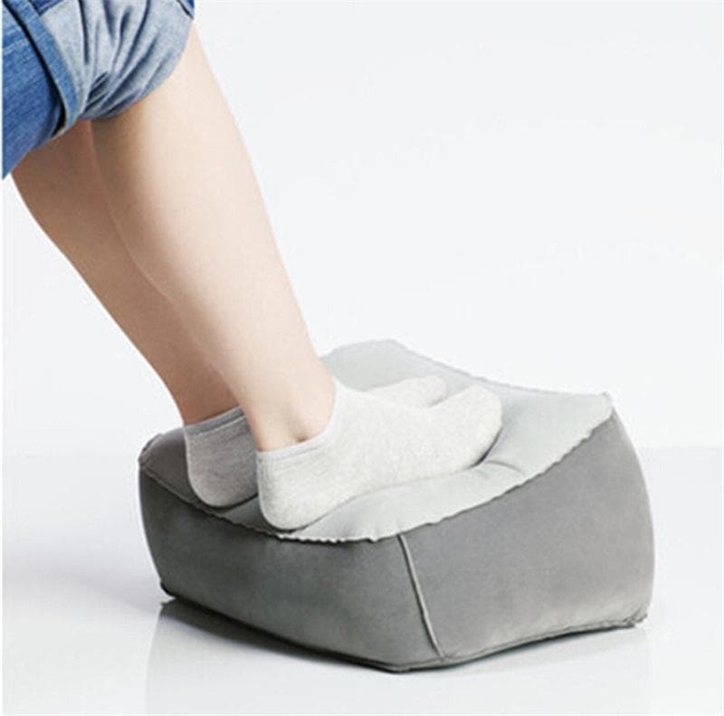 Spot supply new PVC flocking inflatable foot pad outdoor foot massage foot pad flocking foot pad grey