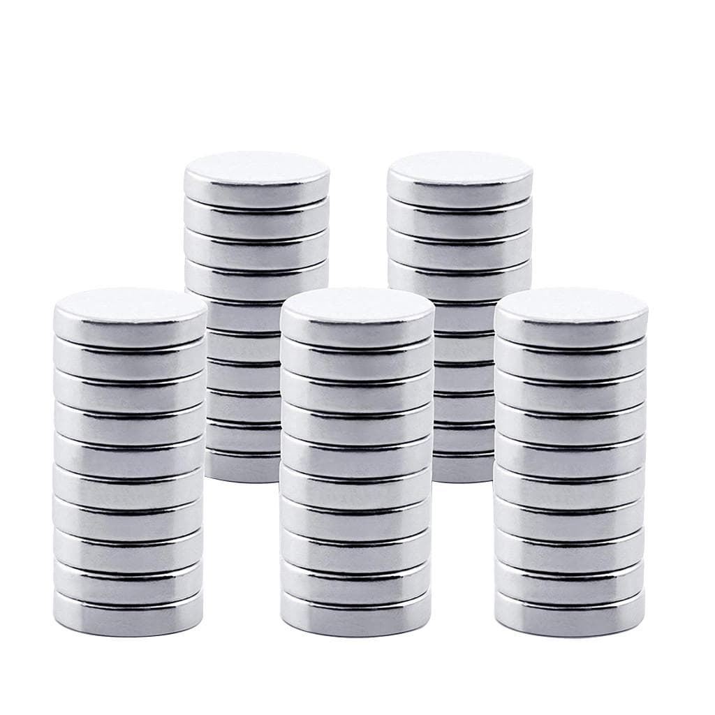 Sagit N35 Strong Round Disc Magnets Rare-Earth Neodymium Magnet 50Pcs One Size silver