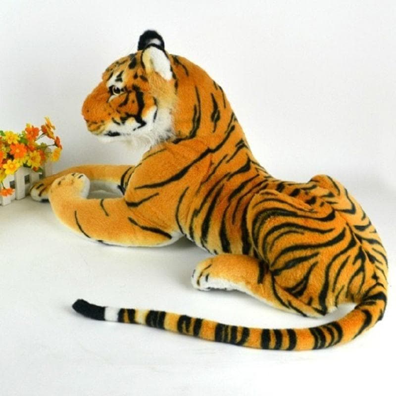 Lifelike Tiger Plush Animal Doll Children Kids Simulation Stuffed Toy Hot Sale yellow