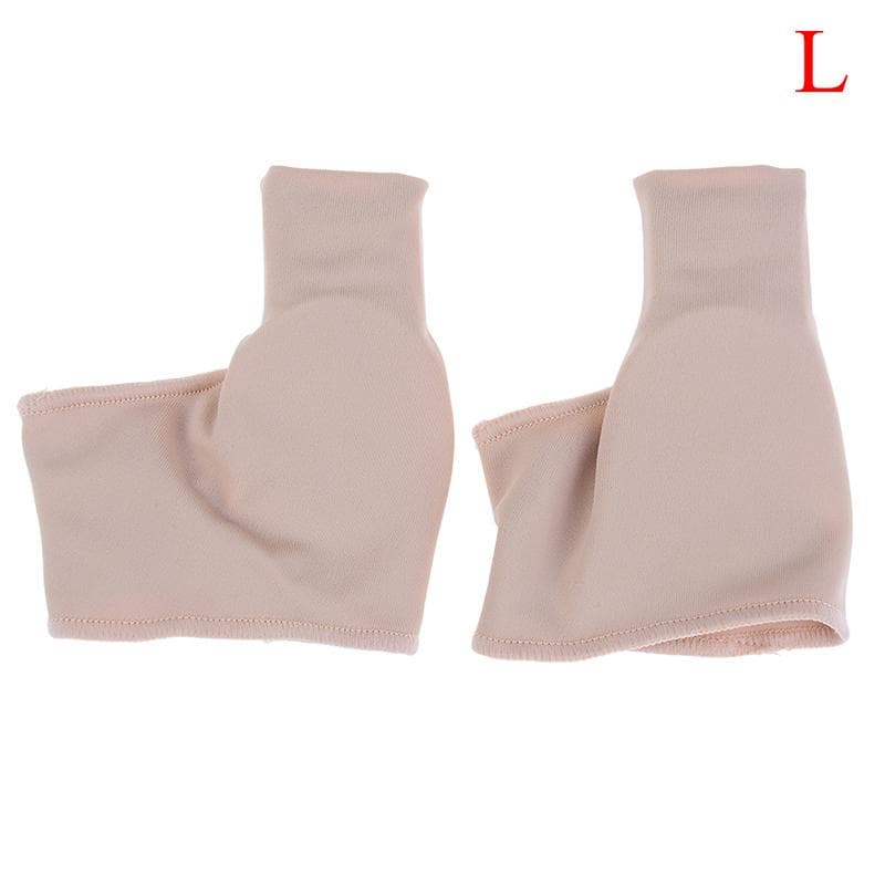 2PCS Hallux Valgus Straightener Fabric Gel Toe Bunion Corrector Pad Protector L