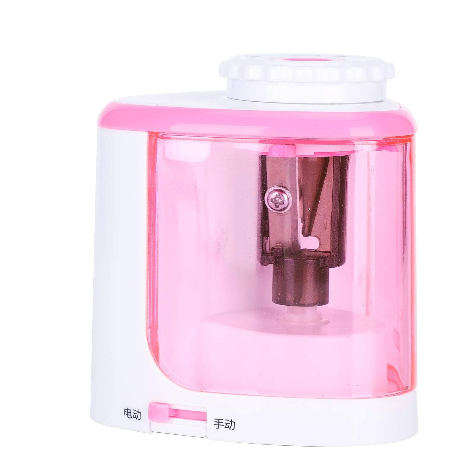Automatic Electric Pencil Sharpener Portable Battery Operated Manual for Student Classroom