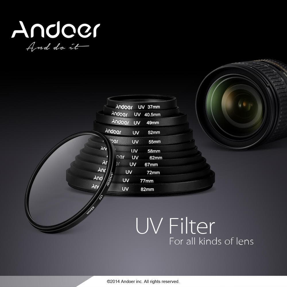 49/52/55/58/62/67/77/82mm UV Ultra-Violet Filter Lens Protector for Canon Nikon DSLR Camera 55 mm