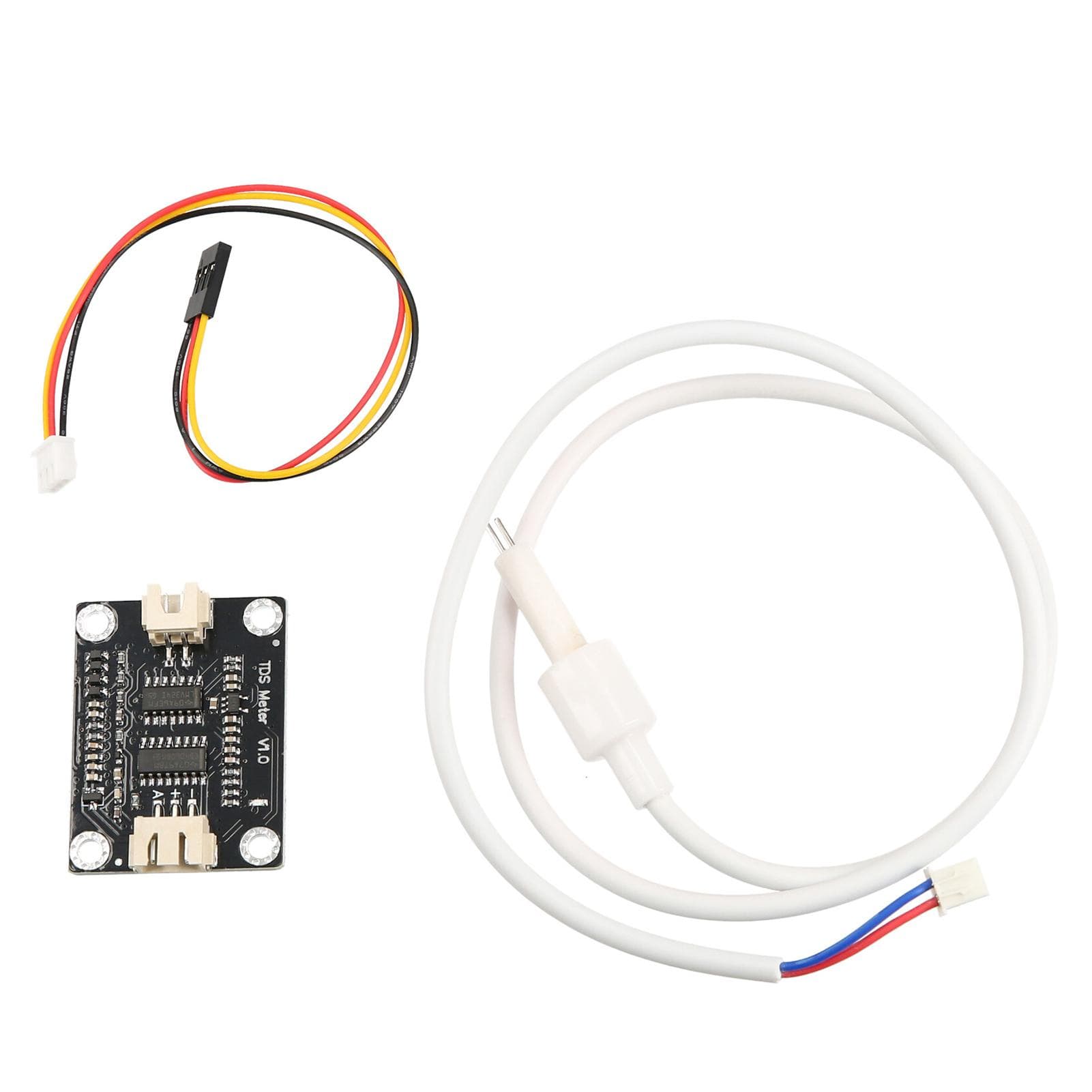 TDS Meter Probe Water Quality Monitoring V1 Sensor Module with XH2.54-3Pin Jumper Wire Connector black