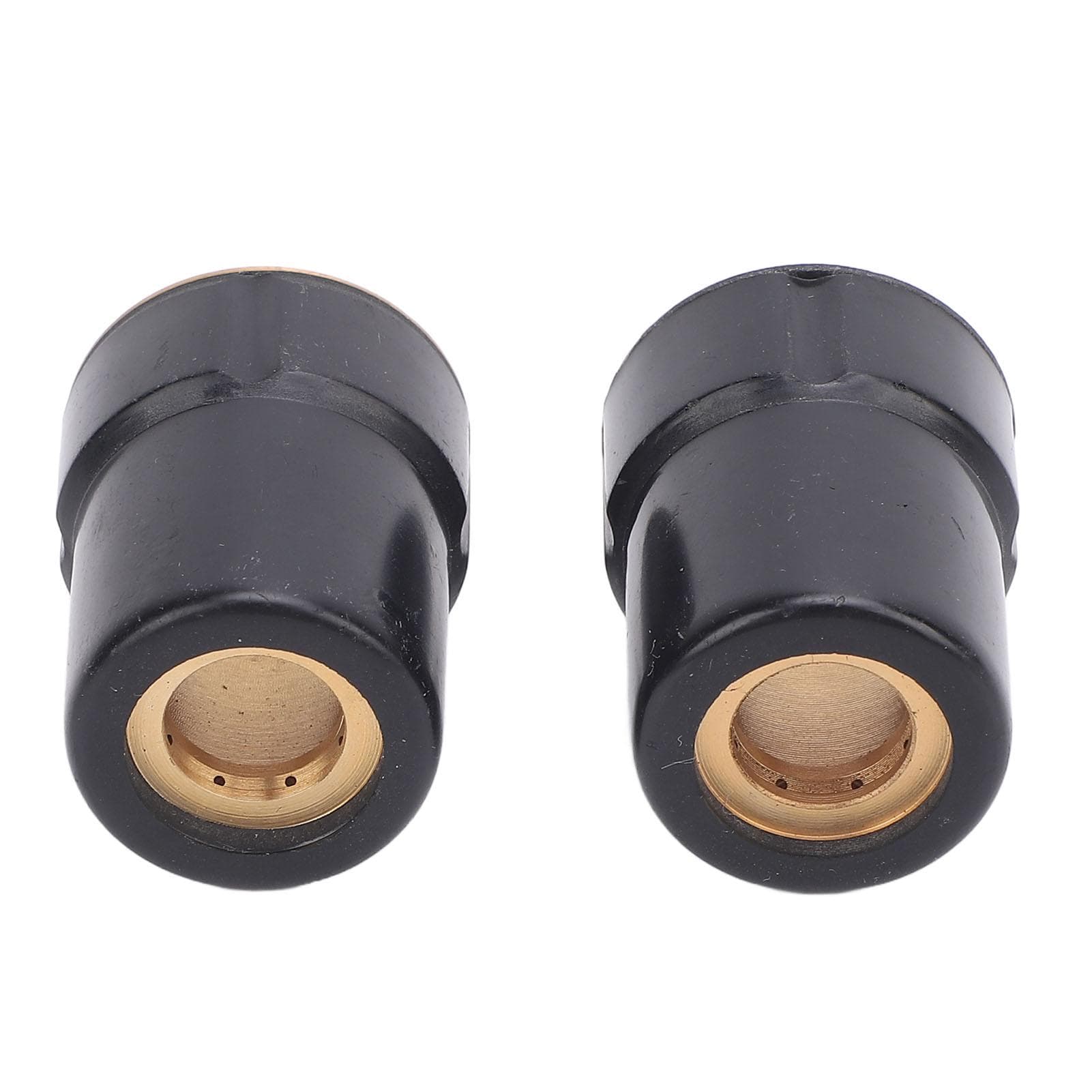 2PCS Plasma Cutting Shield Cup PC0003 Flame Retardant ABS and Brass Plasma Cutter Shield Cup for