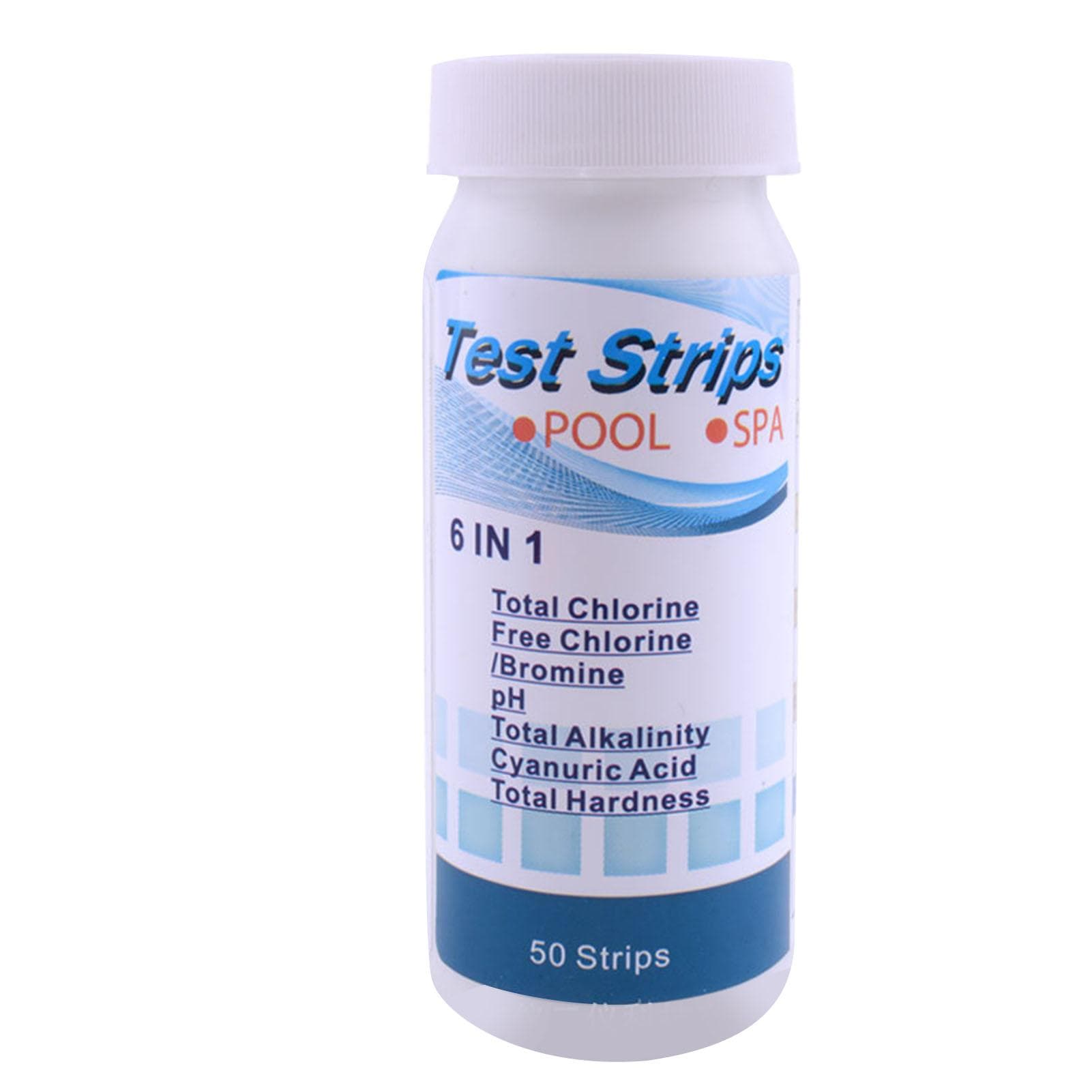 Water Test Strip PH Value Total Hardness Test Strip Pool Test Strip for Aquarium Pond 6 in 1