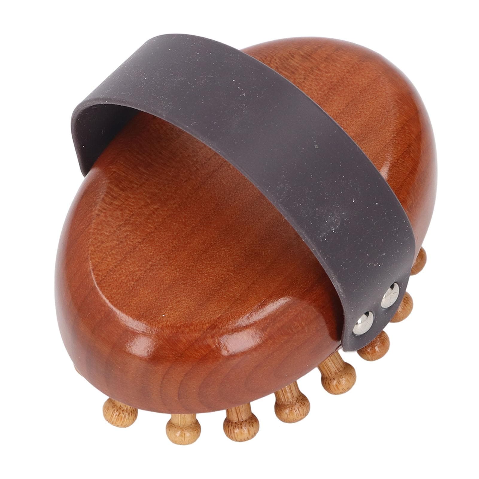 Massage Brush Ergonomic Design Portable Solid Wood Handheld Massager Body Brush for Home