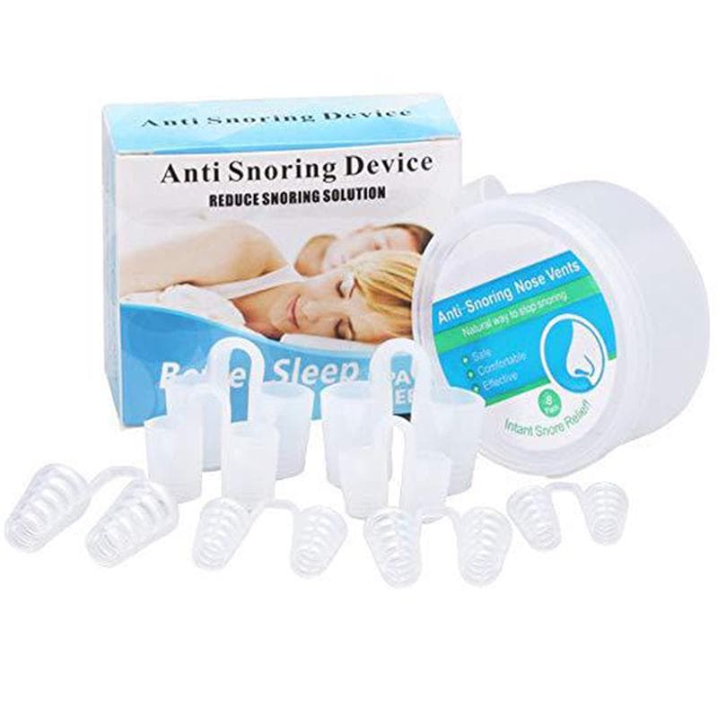 8Pcs Stop Snoring Nose Vents Clip Anti Snore Sleep Apnea Nasal Dilators Device onesize