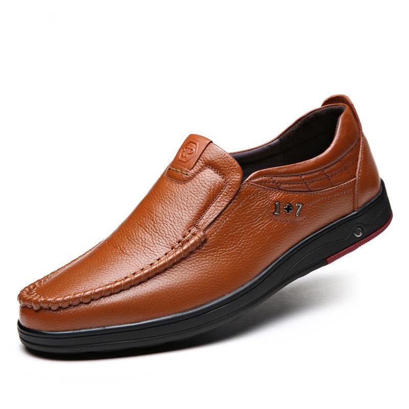 Winter Genuine Leather Men casual sneakers shoes men Summer Luxury  Mens Loafers Moccasins Autumn Driving shoes man sneaker 42 yellow