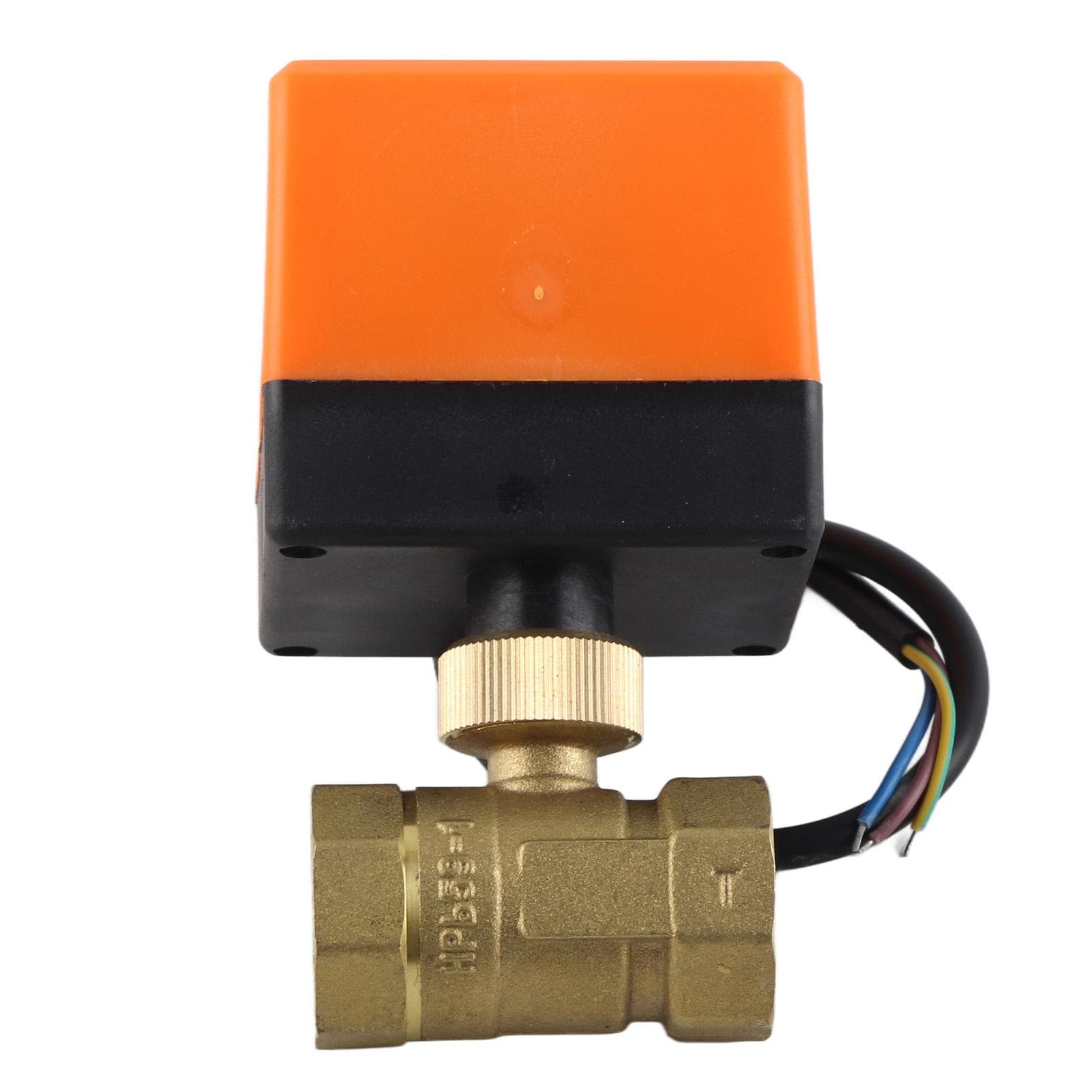 DC 1224V G34 DN20 Brass 2 Way Motorized Ball Electrical Valve for Flow Control