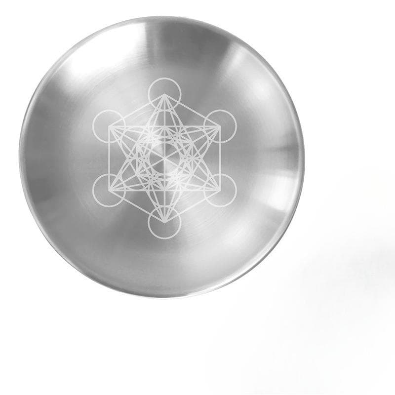 Three-phase Moon Pentagram Ornament Metal Candlestick Display Stand