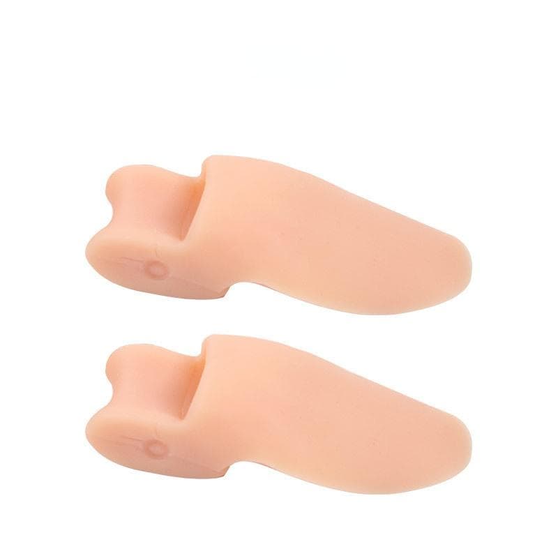 1 Pair Silicone Gel Thumb Toe Protector Separator Hallux Straightener Foot Care Relief Pads