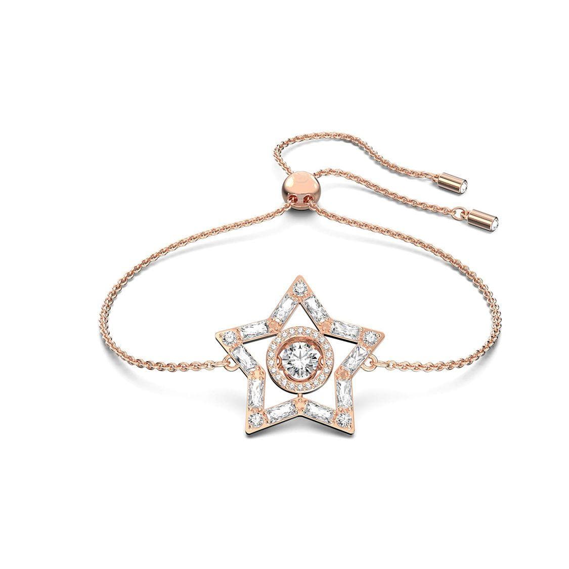 Swarovski Stella Star Pattern Crystal Bracelet Women bracelet Rose-Gold 5617882 Box (Random Color)