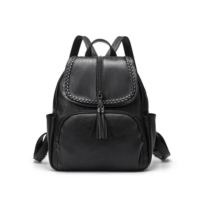 Simple, Trendy, Large-capacity, Versatile, Niche Travel Backpack, Student Schoolbag black