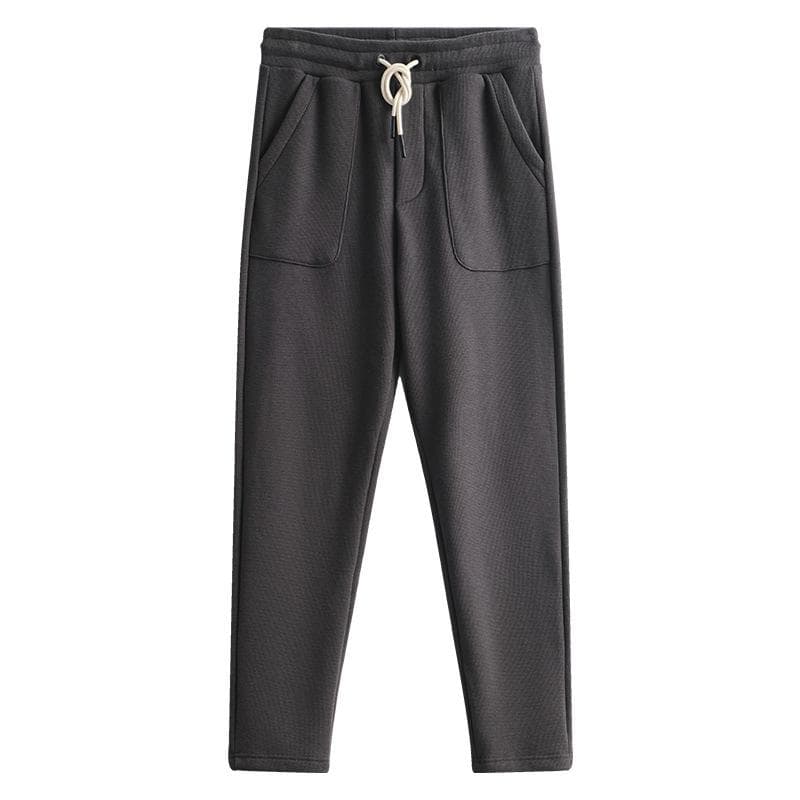 Straight Solid Color Loose Casual Sweatpants Men XXXL battleship grey