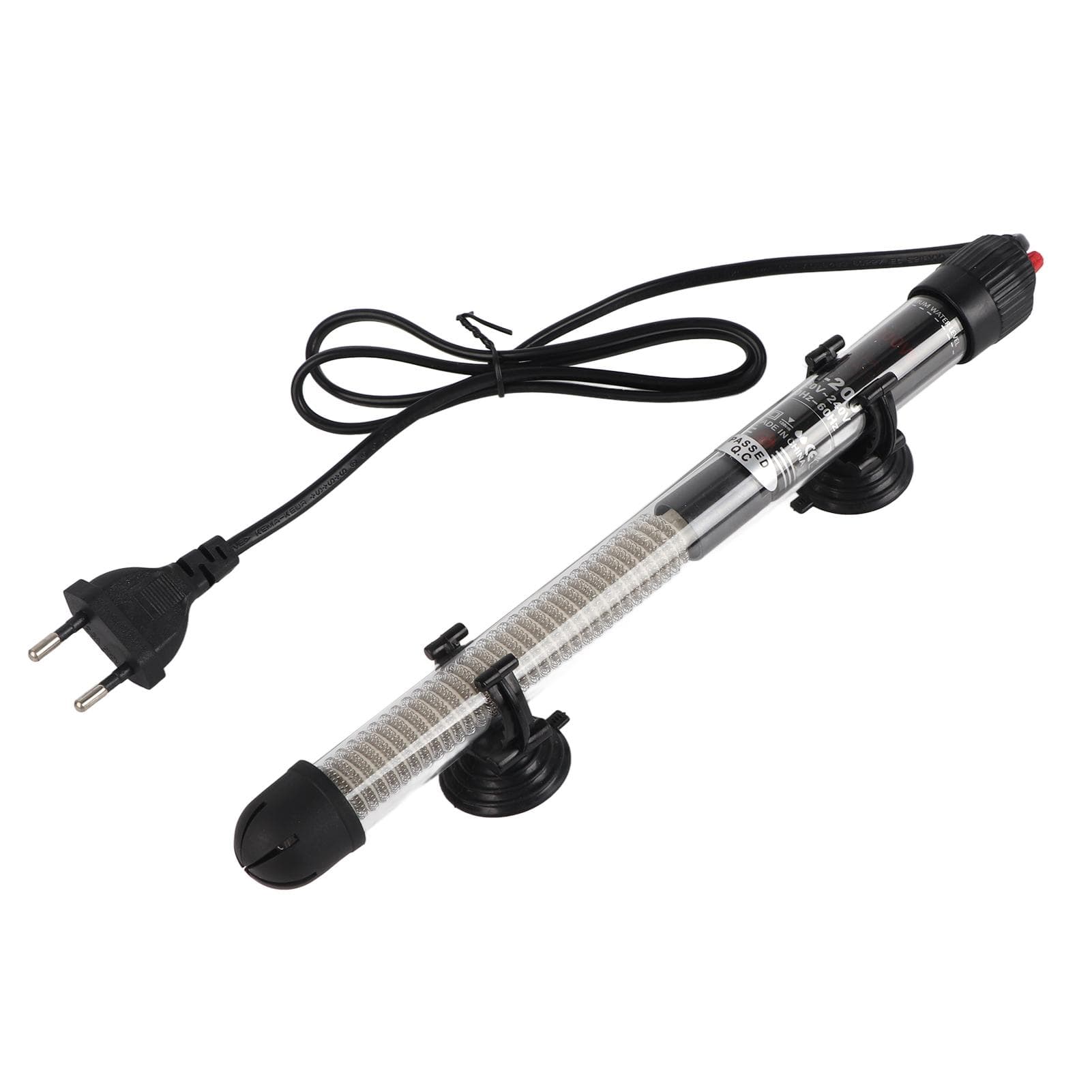 200W Glass Fish Tank Submersible Automatic Constant Temperature Water Heater Heating Rod Aquarium white
