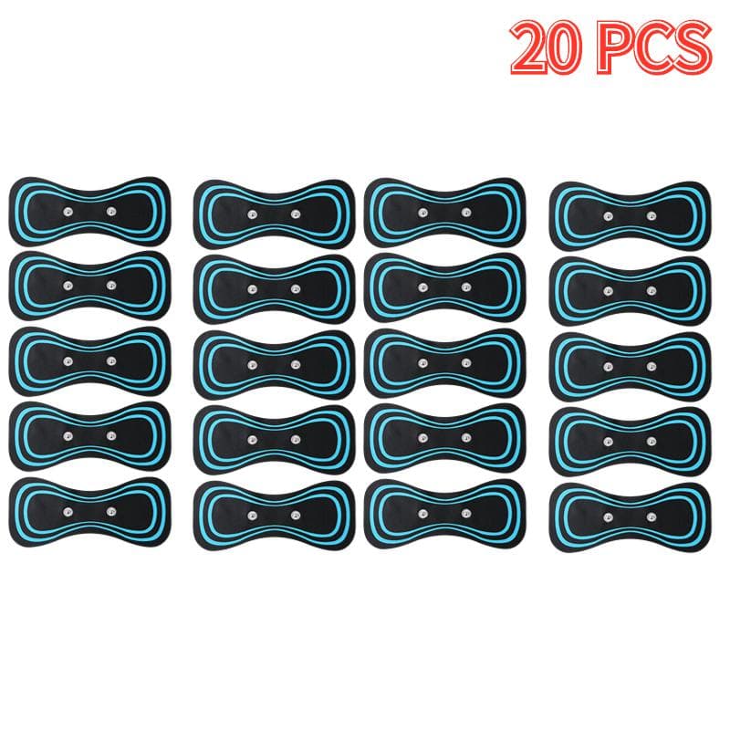 1-50P Gel Pads For Neck Massager EMS Muscle Massager Pulse Patches Back Stimulation Sticker Cervical Back Massage Massage Pain Relief Tools 20 PCS