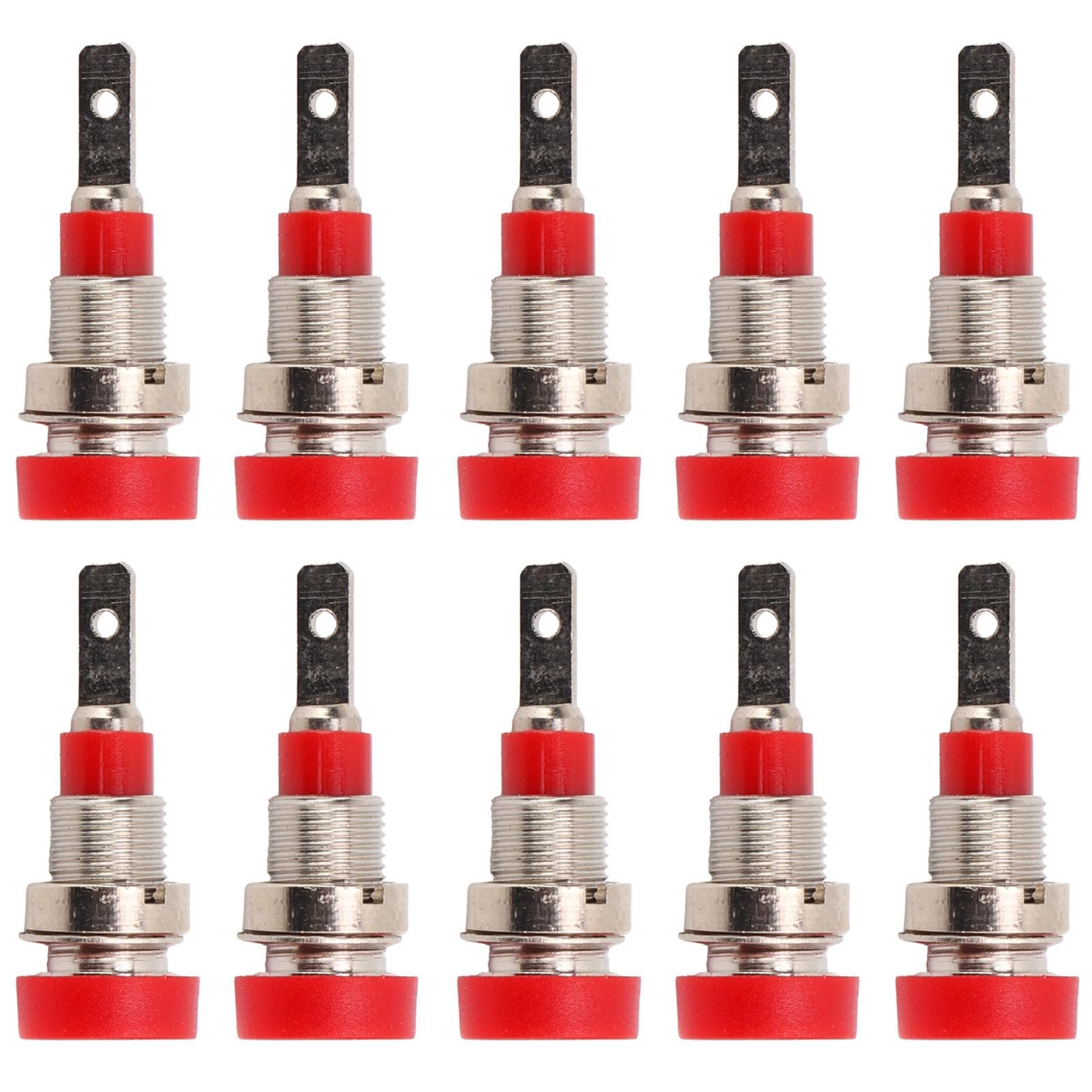 10Pcs Banana Socket Brass 2mm Panel Socket Connector Terminals for Electronic Industrial