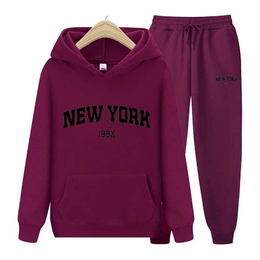 Tracksuit 2 Pieces Set 199X New York Print Sweatshirt Hoodies Sweatshirt+Pants Suit Hoodie Sportswear Jogging Men's Sets XL