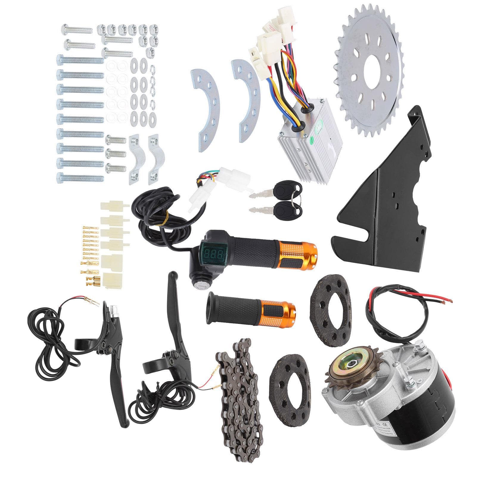 36V 250W Electromobile Bike Conversion Motor Brush Controller Kit for 22?28in Bicycle