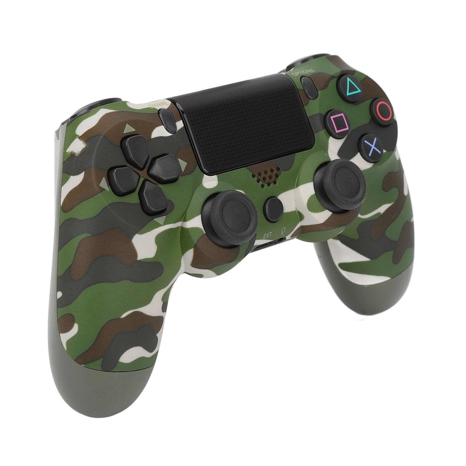 Game Controller Dual Vibration Sensitive Wireless Controller Gamepad for PS4 Slim Pro for PS5 camouflage green