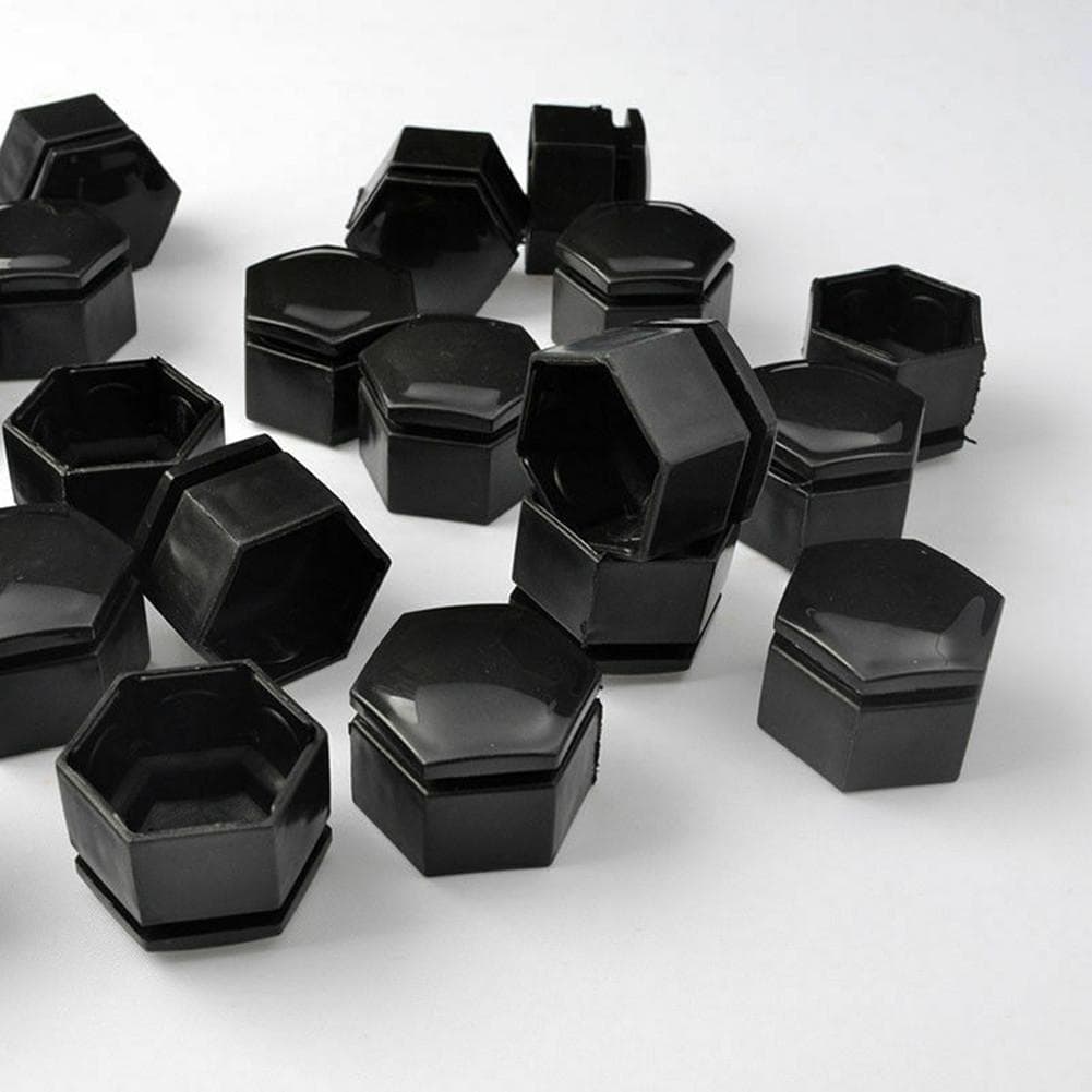 20x22mm Black Wheel Nut Bolt Covers ABS Cap Fit Range Rover Vauxhall Insignia
