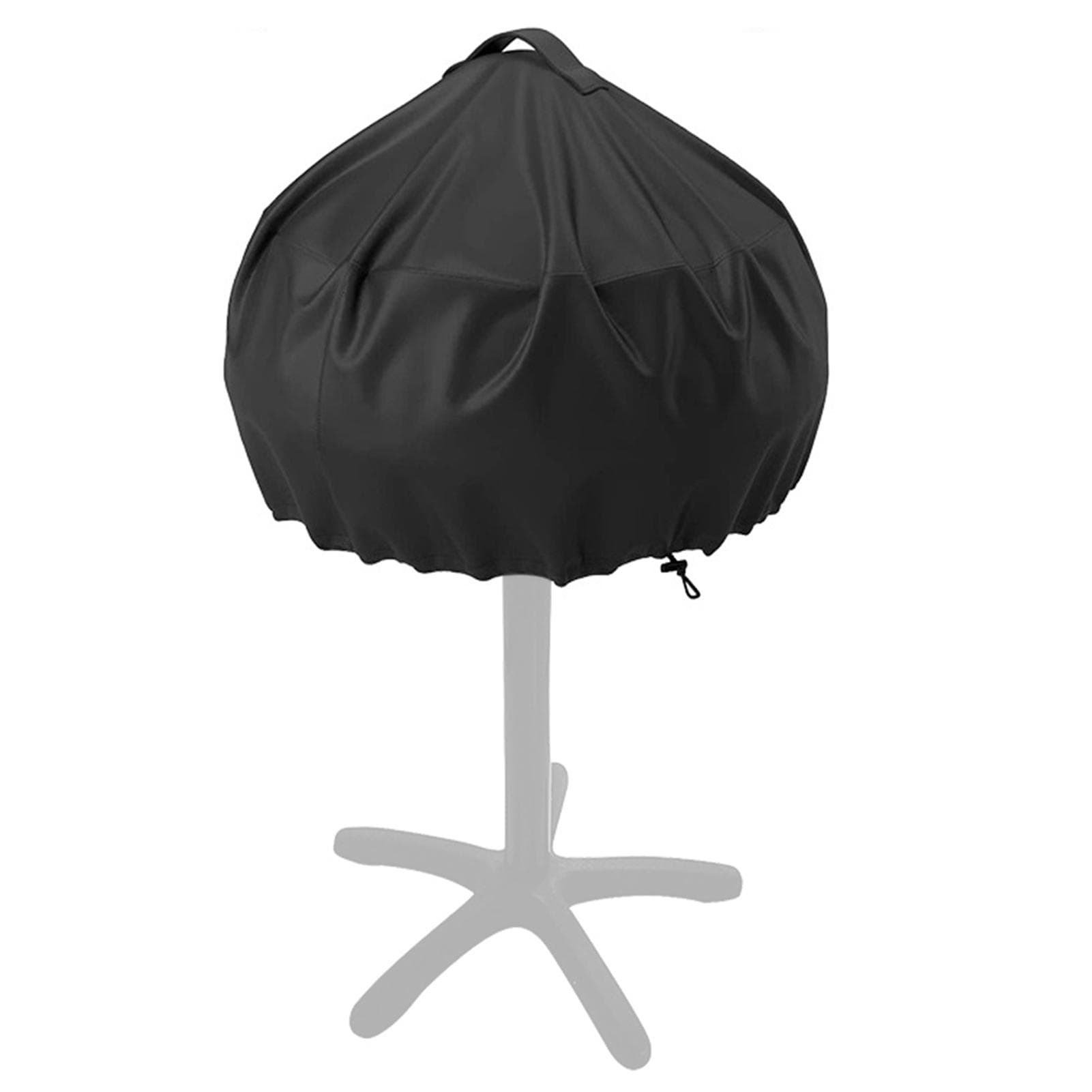 Waterproof BBQ Grill Cover Portable Camping Stove Cover Folding BBQ Cover Anti-dust with Drawstring black