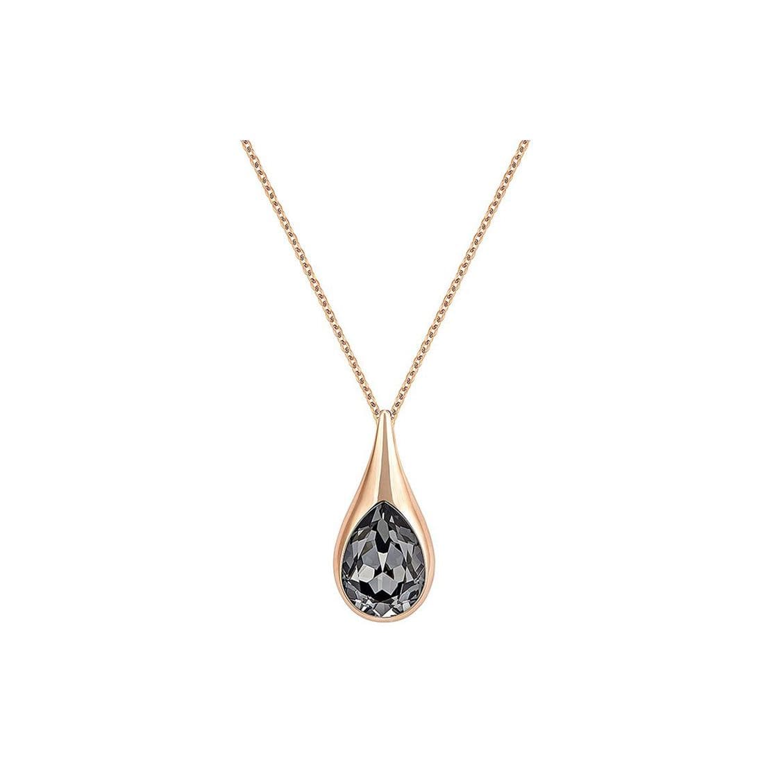 Swarovski Drop Water Drop Exquisite Crystal Necklace Women necklace 5158849 Black,F