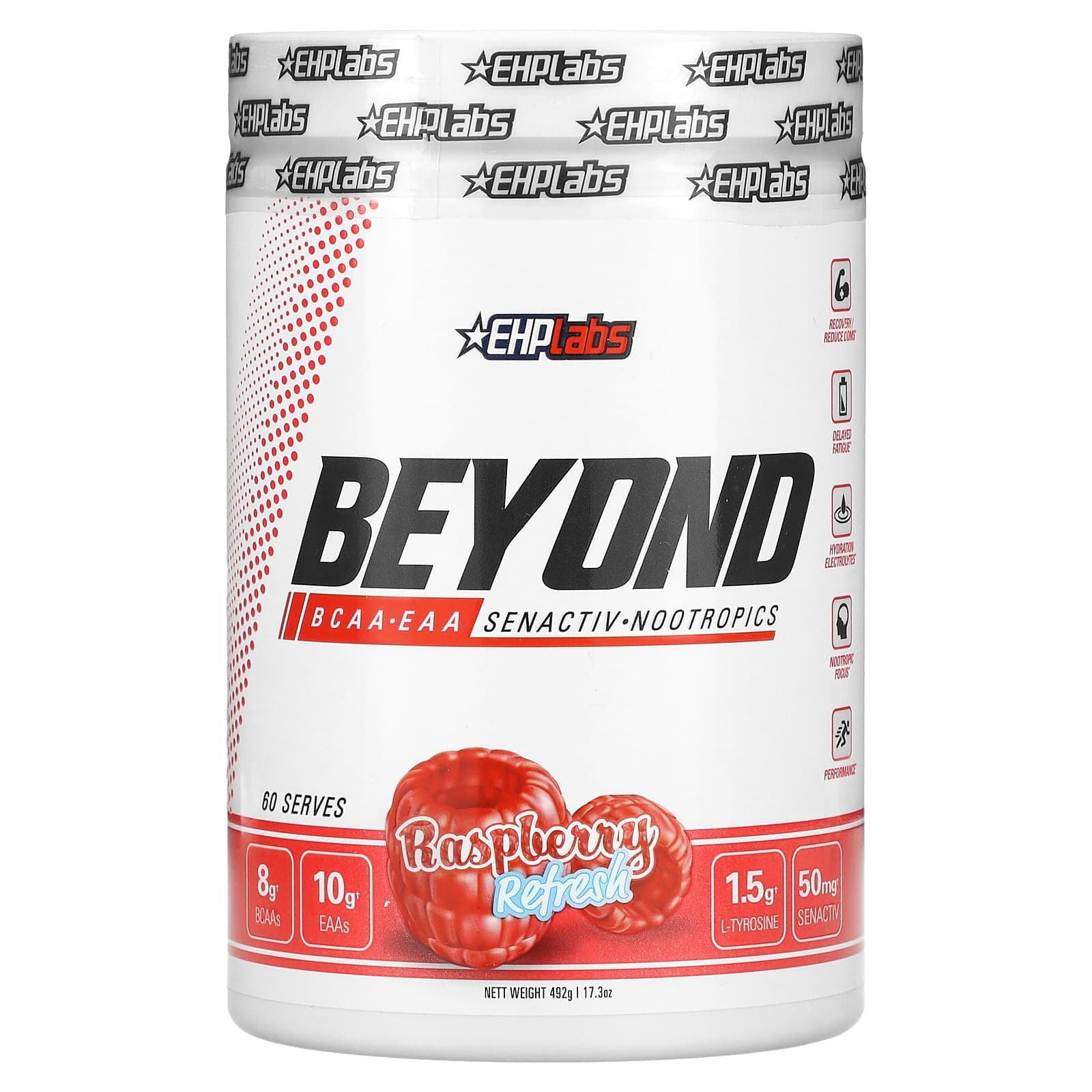 EHPlabs, Beyond BCAA + EAA, Raspberry Refresh, 492 g (17.3 oz)