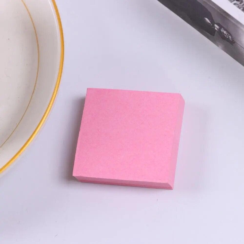 100Sheet/set Colorful Sticky Notes Mini Square Notepad Index Stickers Memo Pad pink