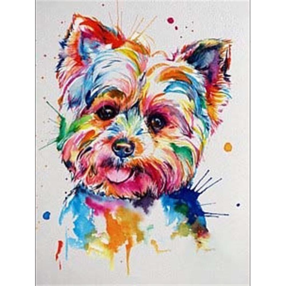 DIY 5D Diamond Painting Dog Animal Mosaic Diamond Embroidery Cross Stitch Rhinestones Home Decor 20X30CM