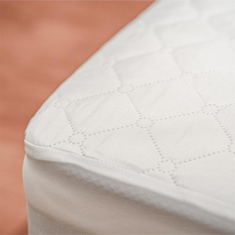 White Color Waterproof Quilted Mattress Cover Queen Size Hotel Anti-mite Quilting Bed Protector Cover No Pillowcase Wholesale 90x200x30cm