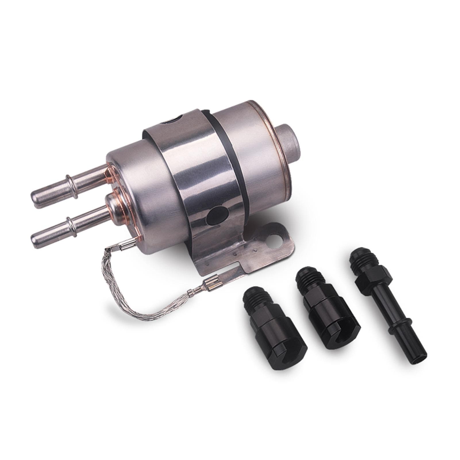 C5 Fuel Filter Regulator 58 PSI Kit for LS Swap EFI Conversion silver