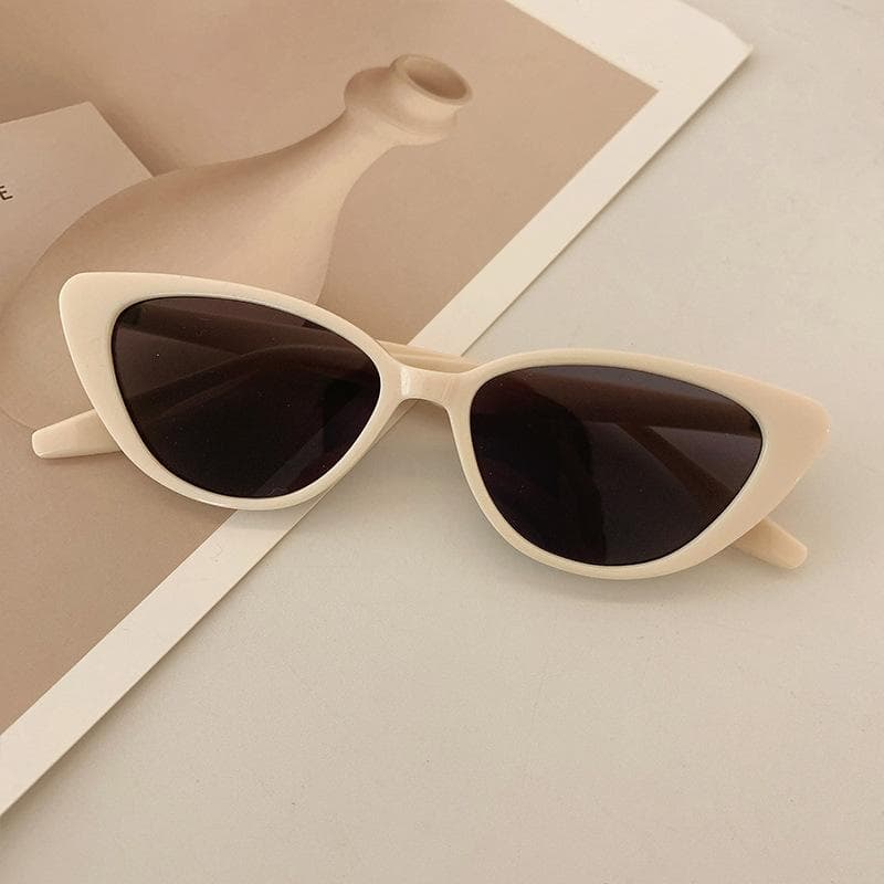 New Vintage Women Sunglasses Brown Kitten Eye UV400 Designer Glasses High End Fashion Sun Glasses For Women As shown
