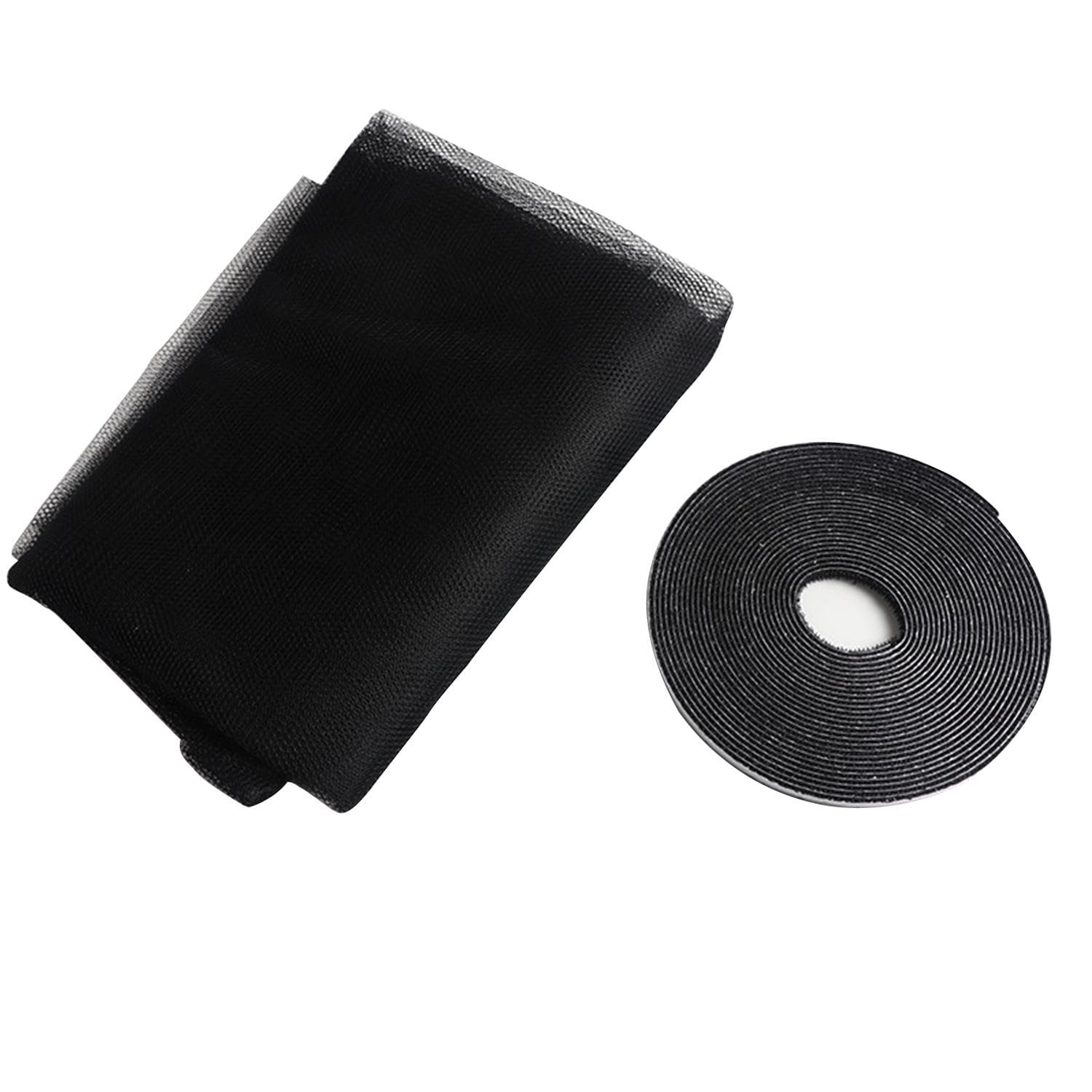 Window Mesh Screen 4 x 5 FT Screen Roll Screen Replacement for Window Door and Patio Screen black