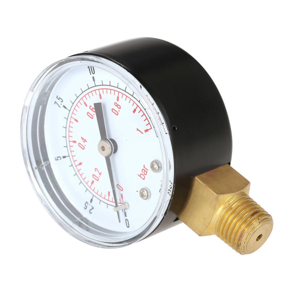 0~60psi Pool Filter Water Pressure Gauge Meter 1/4  BSPT Thread Manometer 1