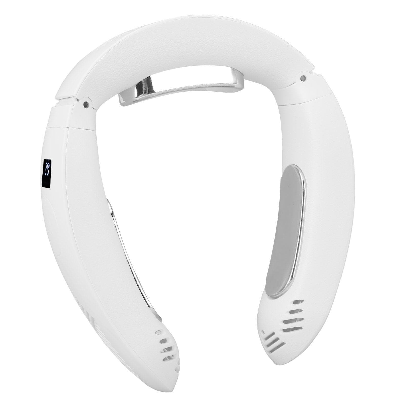 Neck Air Conditioner 3500mAh Portable Neck Fan with Semiconductor USB Rechargeable 3 Speeds Cooling