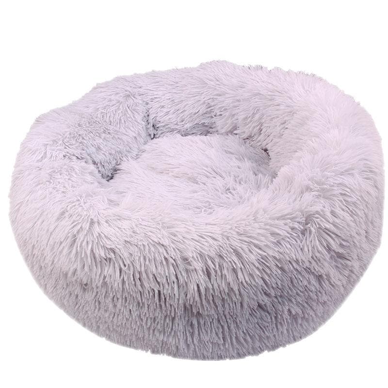 Pet supplies kennel cat kennel winter plush warm deep sleep cat kennel candy color plush round