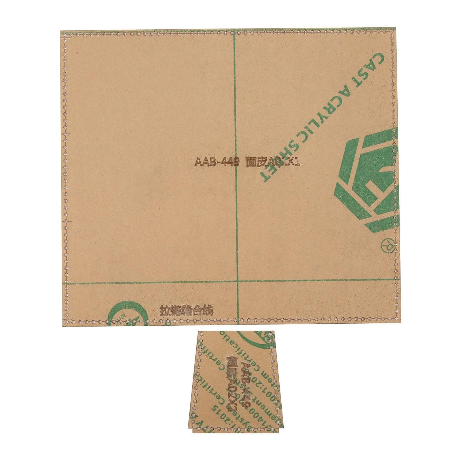 Pencil Bag Acrylic Template Transparent Lightweight Wear Resistant Pen Box Pattern Mould for