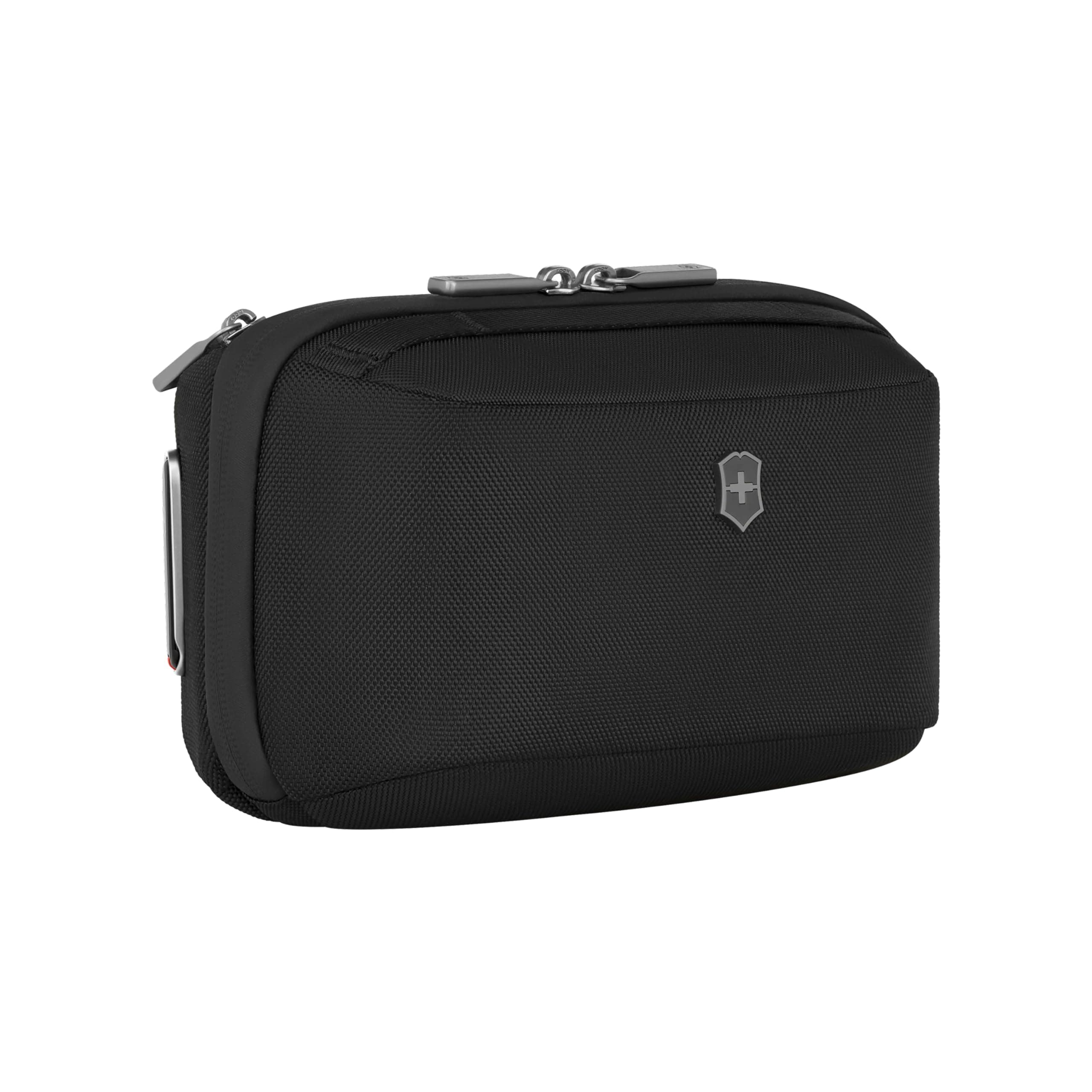 VICTORINOX Werks Traveler Compact Toiletry Bag Pouch Second Bag 3L with Zippered Pocket Toiletry Bag Travel Pouch Travel Business Gift Black 653639