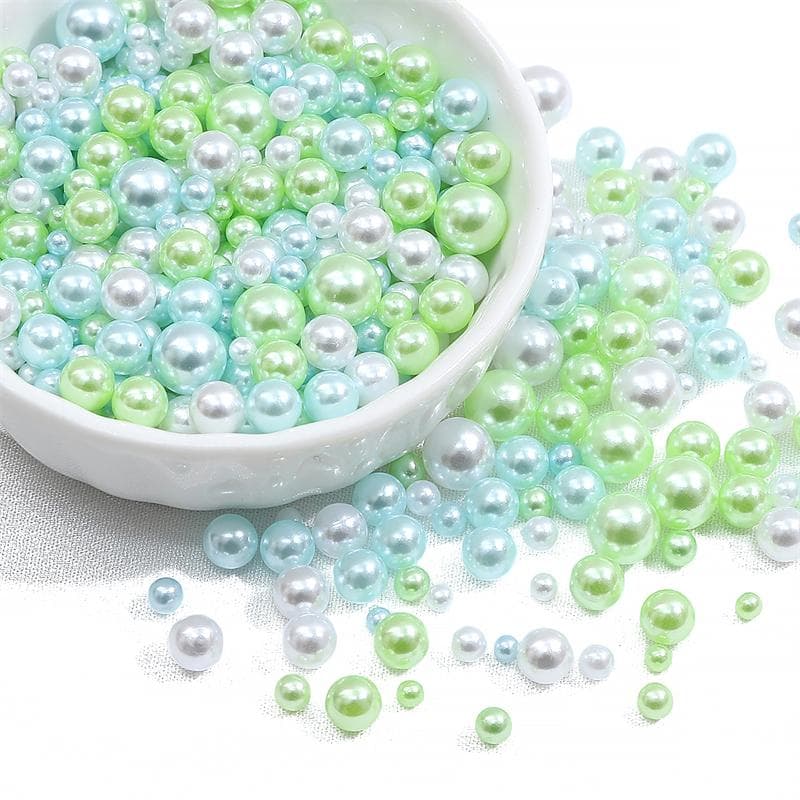 200Pcs No Hole 3-8mm Colorful ABS Round Imitation Pearl Beads for DIY Jewelry Craft Making Home Decoration Art Faux Pearls for Vase Fillers 13 3-8mm 150-200pcs