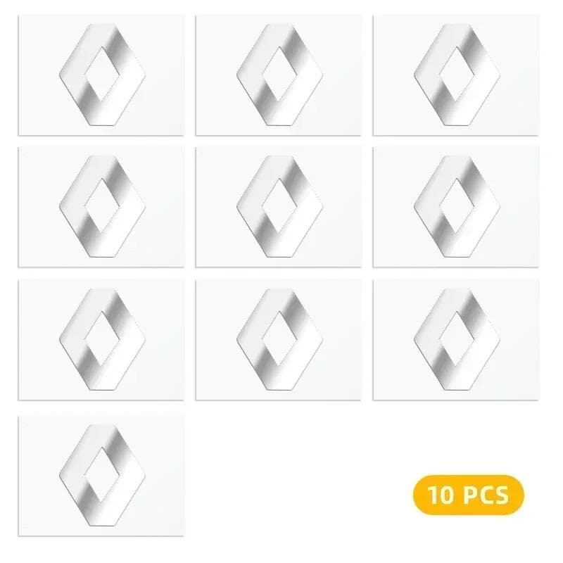 2026 Hot For Renault Hub Caps 2/5/10pc 3D Metal Car Emblem Logo Decorative Stickers Badge Decal Interior Styling For Renault kol