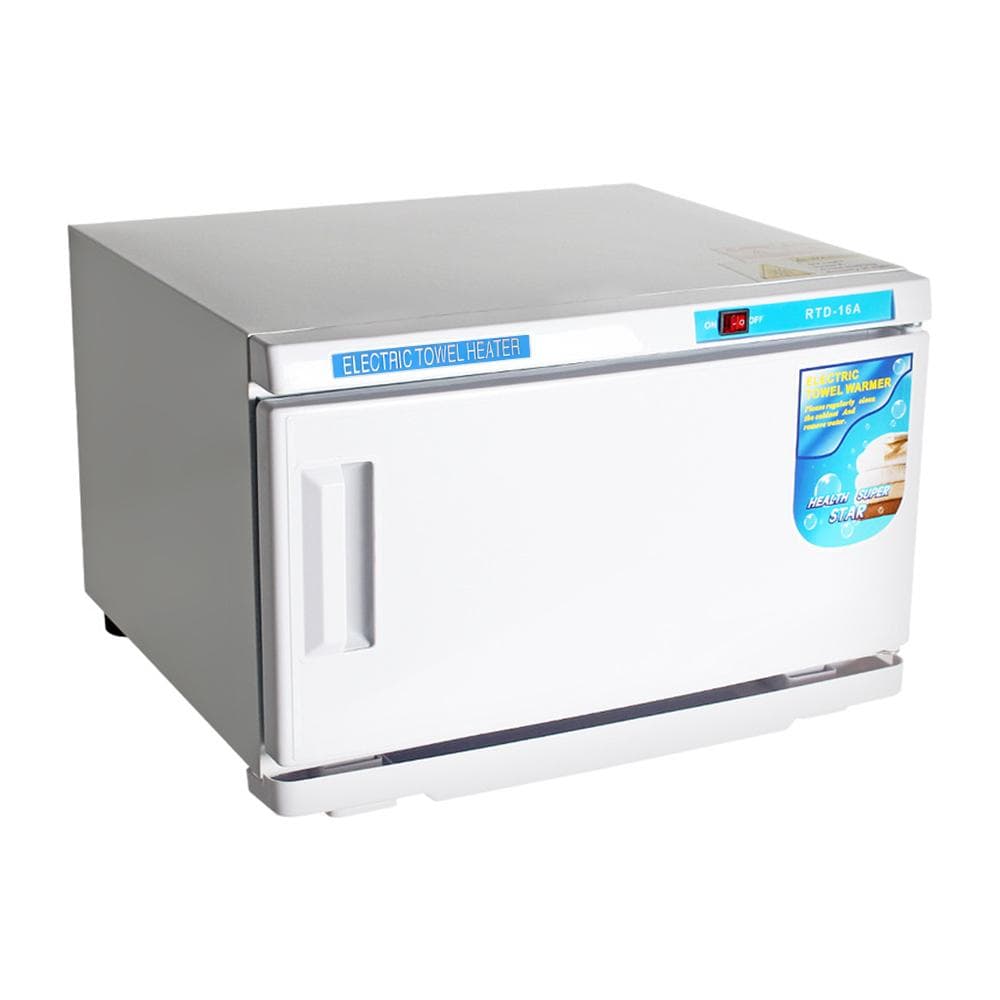 UV Hot Towel Warmer Cabinet 20L Large Capacity 150W Hot Bath Towel Warmer with Aluminum Chamber US Plug white