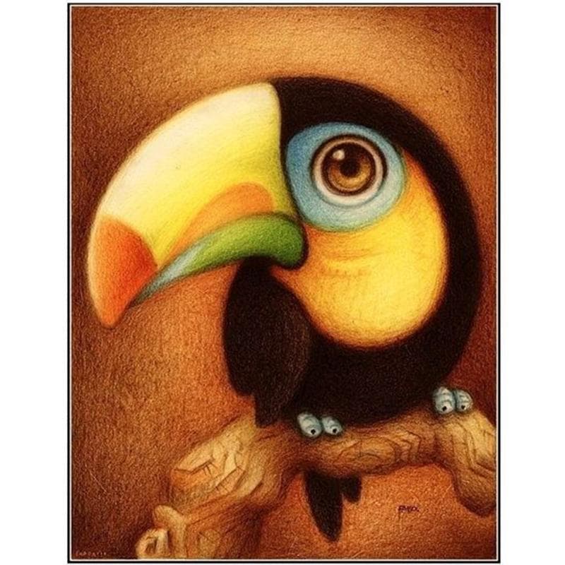 DIY Diamond Painting Cartoon Animals Full Display Rhinestones Diamond Embroidery Home Decor 20X30CM