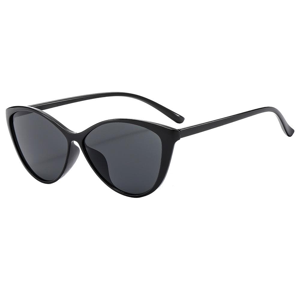 Vintage Cat Eye Sunglasses Women Shades Retro Cat Eye Sun Glasses Anti UV Travel Eyewear For Female black