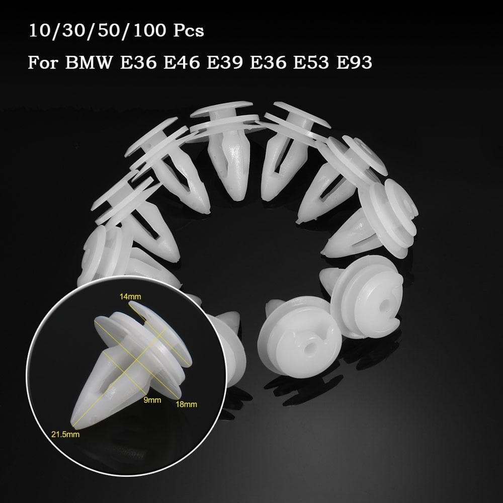 Interior Door Card Trim Panel Retainer Clips Fastener Boot Clamp Lining for BMW 50 PCS